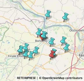 Mappa Via della Repubblica, 44012 Bondeno FE, Italia (6.96294)