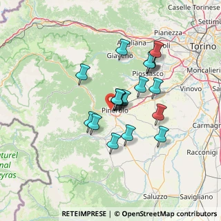 Mappa Via del Tiro a Segno, 10064 Pinerolo TO, Italia (10.96526)