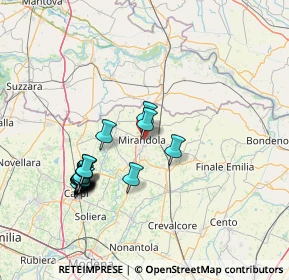 Mappa 41037 Mirandola MO, Italia (15.21444)