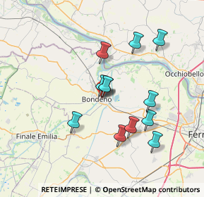 Mappa Via della Libertà, 44012 Bondeno FE, Italia (6.19917)