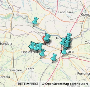 Mappa Via della Libertà, 44012 Bondeno FE, Italia (11.445)