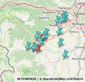 Mappa Via Moffa di Lisio, 10064 Pinerolo TO, Italia (11.96733)