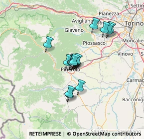 Mappa Via Moffa di Lisio, 10064 Pinerolo TO, Italia (9.29867)