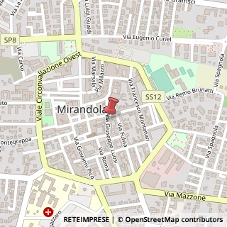 Mappa Via Luosi, 42, 41037 Mirandola, Modena (Emilia Romagna)
