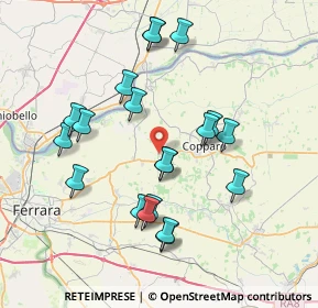Mappa Via Generale Carlo Alberto Dalla Chiesa, 44034 Copparo FE, Italia (7.455)