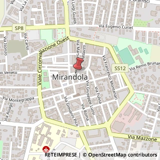Mappa Via Volturno, 14/4, 41037 Mirandola, Modena (Emilia Romagna)