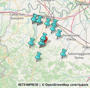 Mappa Località la Fratta, 29028 Ponte dell'olio PC, Italia (10.73)