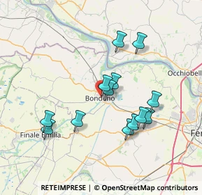 Mappa Via Vittorio Veneto, 44012 Bondeno FE, Italia (6.60077)