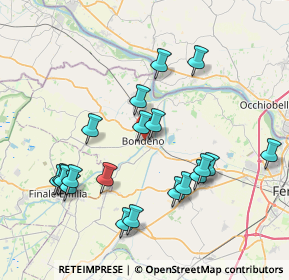 Mappa Via Vittorio Veneto, 44012 Bondeno FE, Italia (8.124)