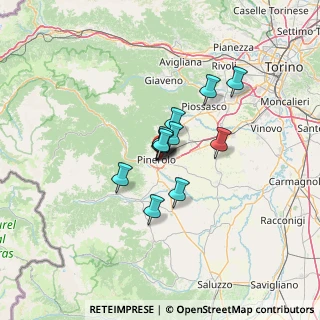 Mappa Via U. Cagni, 10064 Pinerolo TO, Italia (7.91917)