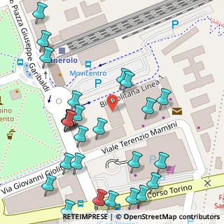 Mappa Piazza Garibaldi, 10064 Pinerolo TO, Italia (0.07692)