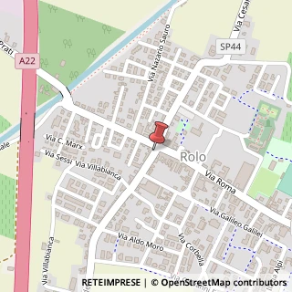 Mappa Via Giuseppe Garibaldi, 8, 42047 Rolo, Reggio nell'Emilia (Emilia Romagna)