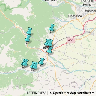 Mappa Viale Terenzio Mamiani, 10064 Pinerolo TO, Italia (6.4375)