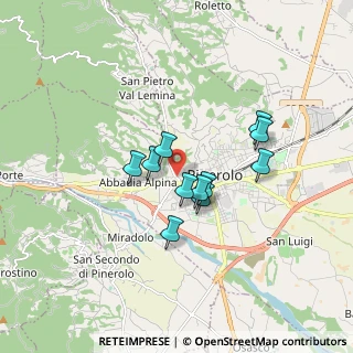 Mappa Via San Pietro V. L., 10064 Pinerolo TO, Italia (1.27364)