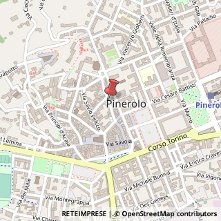 Mappa Via del Pino, 61, 10064 Pinerolo, Torino (Piemonte)