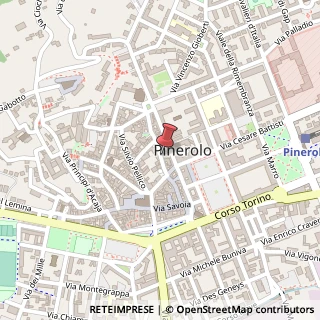 Mappa Via del Pino, 60, 10064 Pinerolo, Torino (Piemonte)