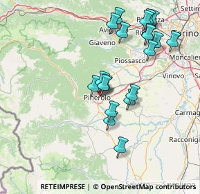 Mappa Via Rodi, 10064 Pinerolo TO, Italia (15.2355)