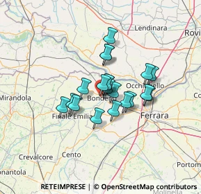 Mappa Via Granatieri di Sardegna, 44012 Bondeno FE, Italia (8.933)