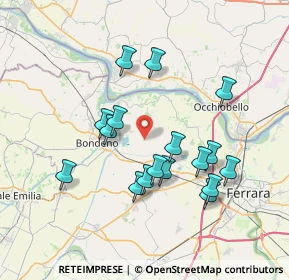 Mappa Via Canal Bianco, 44012 Bondeno FE, Italia (6.94059)
