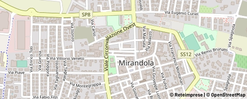 Mappa Mirandola