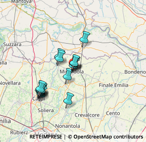 Mappa 41037 Mirandola MO, Italia (11.4675)