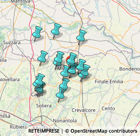 Mappa 41037 Mirandola MO, Italia (10.6085)