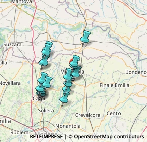 Mappa 41037 Mirandola MO, Italia (12.274)