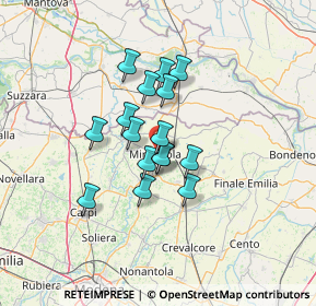 Mappa 41037 Mirandola MO, Italia (9.54438)