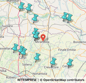 Mappa 41037 Mirandola MO, Italia (18.08929)