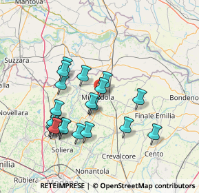 Mappa 41037 Mirandola MO, Italia (13.925)