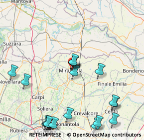 Mappa 41037 Mirandola MO, Italia (21.6405)