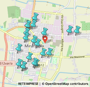 Mappa 41037 Mirandola MO, Italia (1.009)