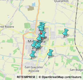 Mappa 41037 Mirandola MO, Italia (1.11182)