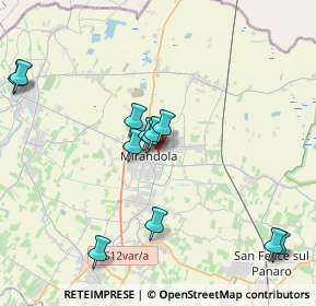 Mappa 41037 Mirandola MO, Italia (4.3)