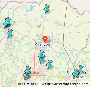 Mappa 41037 Mirandola MO, Italia (6.76)