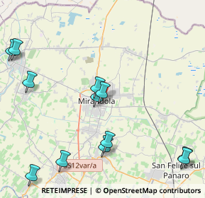 Mappa 41037 Mirandola MO, Italia (5.54308)