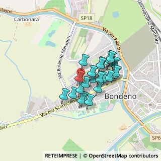 Mappa Via Gen. C. A. dalla Chiesa, 44012 Bondeno FE, Italia (0.3)
