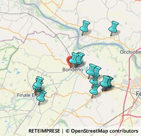 Mappa Via Gen. C. A. dalla Chiesa, 44012 Bondeno FE, Italia (7.25353)