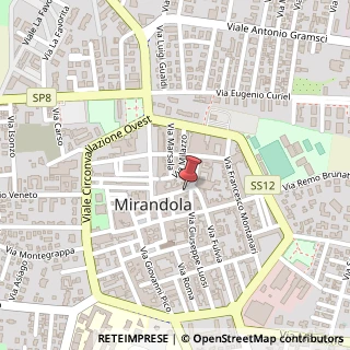 Mappa Via Volturno, 30, 41037 Mirandola, Modena (Emilia Romagna)