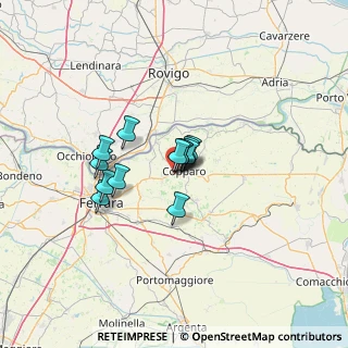 Mappa Via Sant'Antonio da Padova, 44034 Copparo FE, Italia (8.10154)