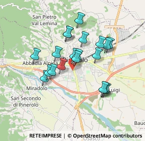 Mappa Via Alessandro Manzoni, 10064 Pinerolo TO, Italia (1.4845)