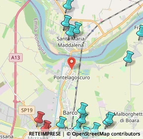 Mappa Via del Bagatto, 44123 Pontelagoscuro FE, Italia (3.281)