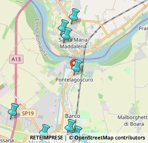 Mappa Via del Bagatto, 44123 Pontelagoscuro FE, Italia (3.47571)