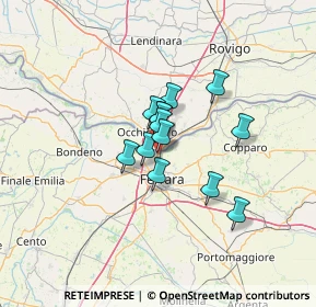 Mappa Via del Bagatto, 44123 Pontelagoscuro FE, Italia (8.21692)