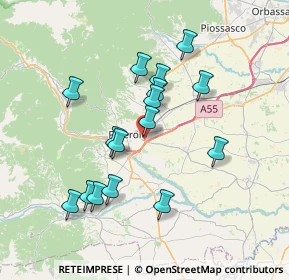 Mappa Via Poirino, 10064 Pinerolo TO, Italia (6.76438)