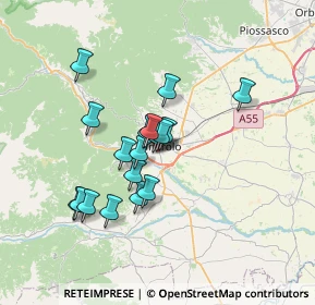 Mappa Via Chiampo, 10064 Pinerolo TO, Italia (5.56611)