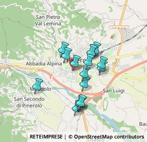 Mappa Via Chiampo, 10064 Pinerolo TO, Italia (1.35625)