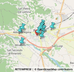 Mappa Via Chiampo, 10064 Pinerolo TO, Italia (1.03364)