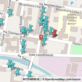 Mappa Via Chiampo, 10064 Pinerolo TO, Italia (0.05417)