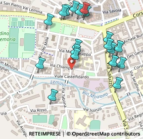 Mappa Via Chiampo, 10064 Pinerolo TO, Italia (0.2725)